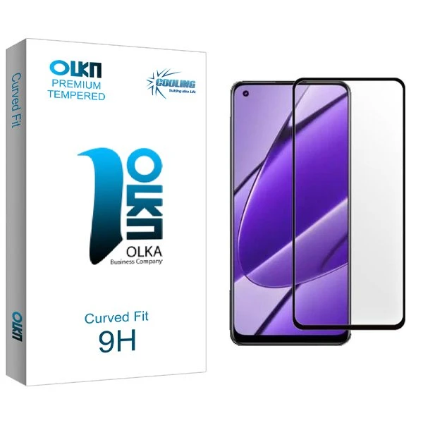 محافظ صفحه نمایش شیشه ای کولینگ مدل Olka مناسب برای گوشی موبایل ریلمی 11 4G