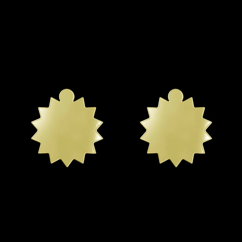 گوشواره طلا 18 عیار زنانه مدوپد مدل ستاره کد GA1-15600