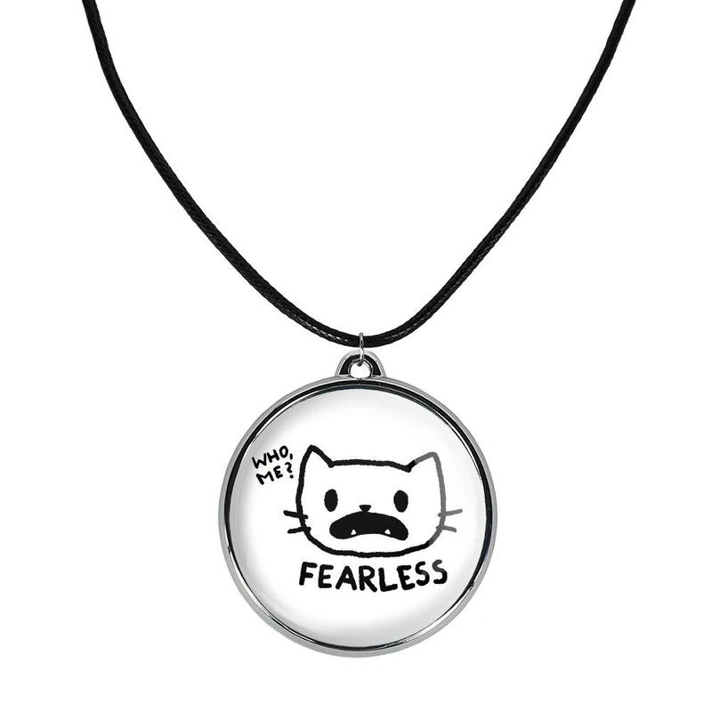 گردنبند خندالو مدل گربه ترسو کد 2931029311