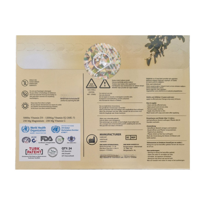 چسب ضد درد وانمور مدل 02 بسته 24 عددی