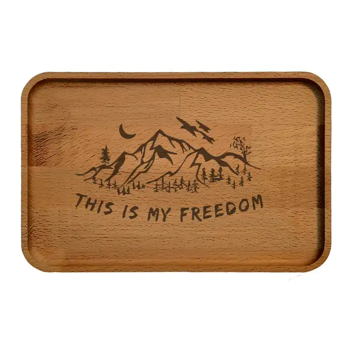 سینی چوبی مدل کوهستان