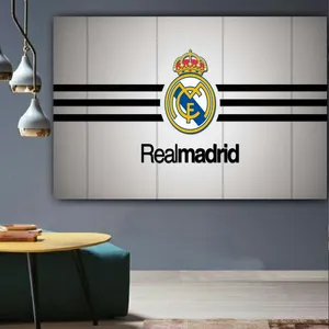  پوستر دیواری طرح لوگو تیم رئال مادرید مدل PO1851