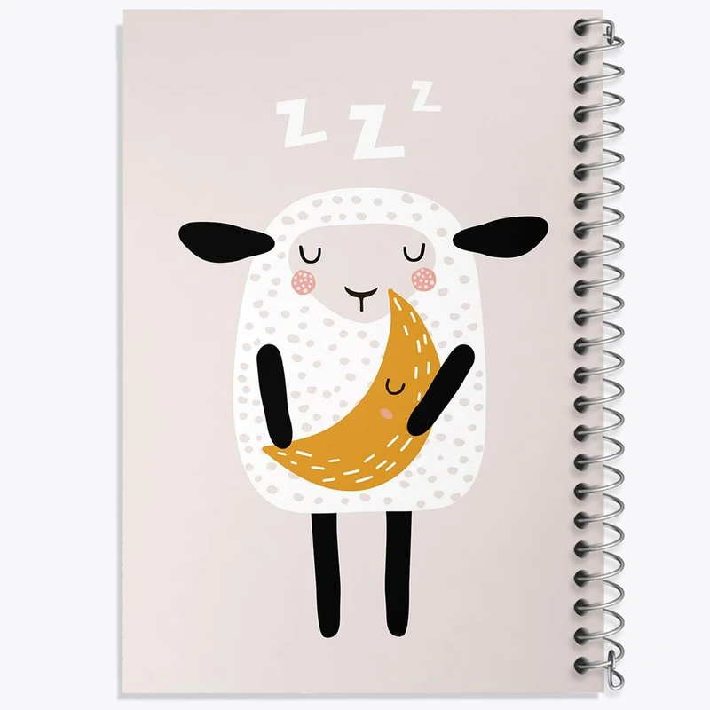 دفتر نقاشی 50 برگ خندالو مدل گوسفند بامزه کد 29361