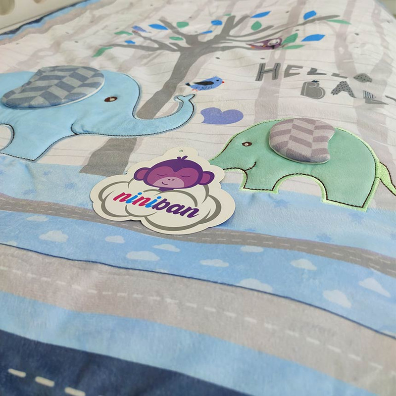 سرویس خواب نوزاد نی نی بان طرح مامافیل مجموعه 4 عددی