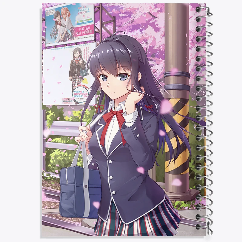 دفتر مشق 50 برگ خندالو طرح یوکینو انیمه جوانی کمدی رومانتیک من کد 32535