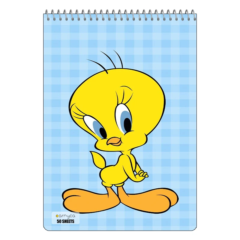 دفتر نقاشی 50 برگ سیمی کارنیکا طرح Tweety کد 89631
