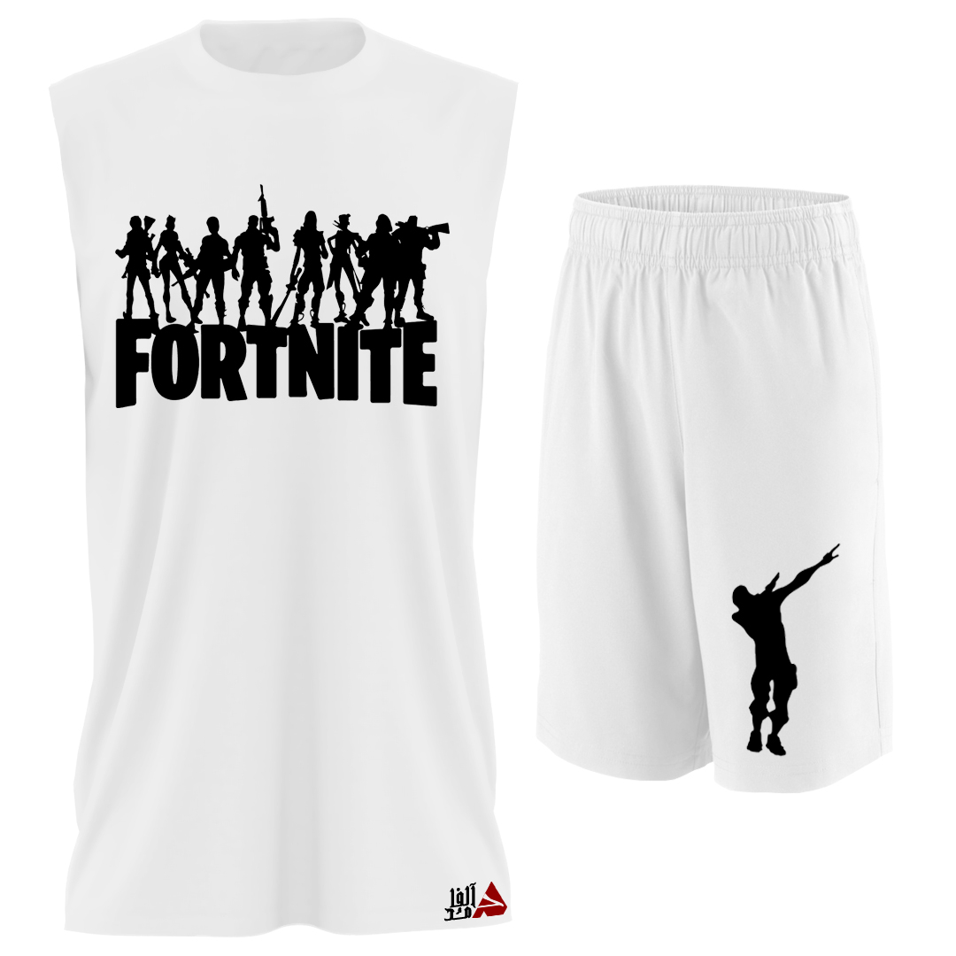 ست تاپ و شلوارک مردانه آلفامد  مدل FORTNITE کد TPSM023