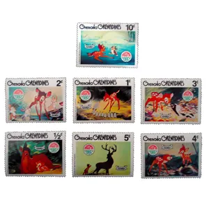 تمبر یادگاری مدل کارتونی کد aa-417 مجموعه 7 عددی