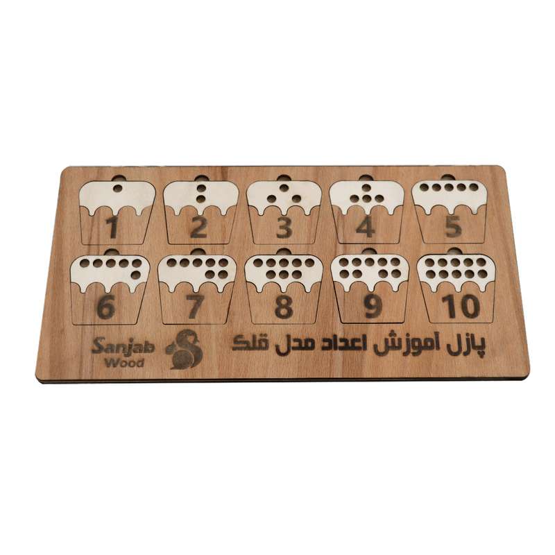 بازی آموزشی اعداد سنجاب وود مدل قلک