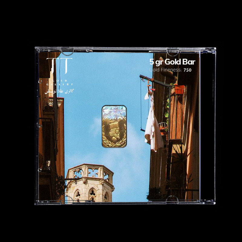 شمش طلا 18 عیار گالری طلا توسطی مدل F74D01