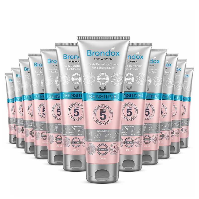 کرم موبر براندوکس مدل Depilatory-W با حجم 100 میلی لیتر مجموعه 12 عددی