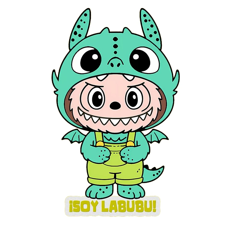 استیکر پارچه و لباس پاد آفرین مدل عروسک لبوبو کد S2220