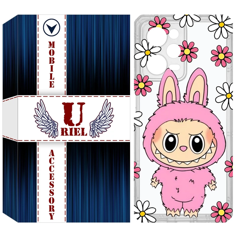 کاور یوریل مدل Clear کد 106 طرح لبوبو Labubu مناسب برای گوشی موبایل شیائومی Poco X6 Pro