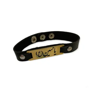 دستبند مردانه مدل چرم 