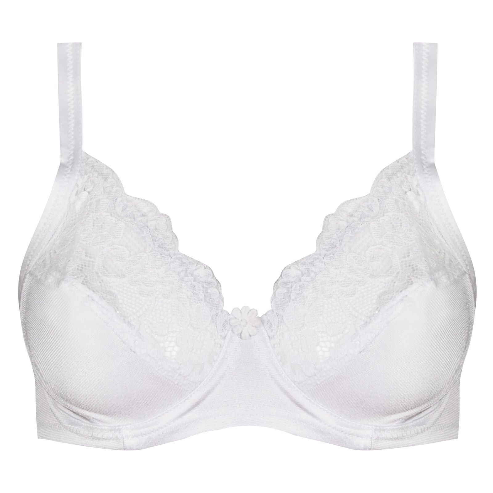 سوتین زنانه پانیذ مدل فنردار گیپور گلدار کد 66308 - - 2