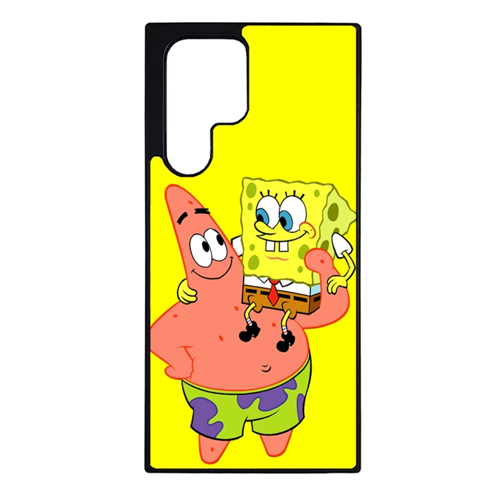 کاور گالری وبفر طرح باب اسفنجی و پاتریک مناسب برای گوشی موبایل سامسونگ galaxy s23 ultra