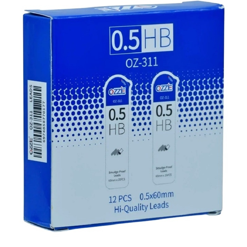 نوک مداد نوکی ۰.۵ میلی متری مدل OZ-311 بسته ۱۲ عددی