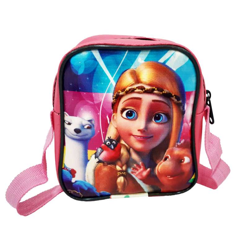 کیف دوشی دخترانه مدل Girl with dog کد 014