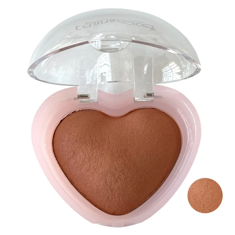 رژ گونه تکی کوین اند کوکو مدل Heart با شماره رنگ 3، مات و با پیگمنت بالا، ماندگاری 12 ساعت