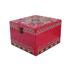 جعبه هدیه چوبی مدل ماندالا