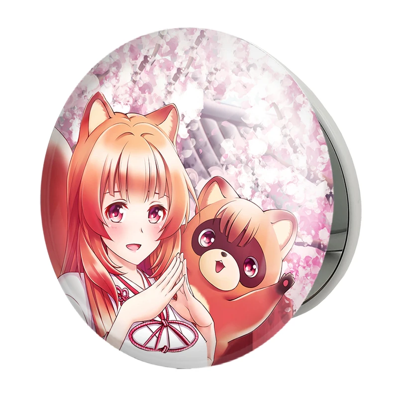 آینه جیبی خندالو طرح رافتالیا انیمه ظهور قهرمان سپر مدل تاشو کد 15936 