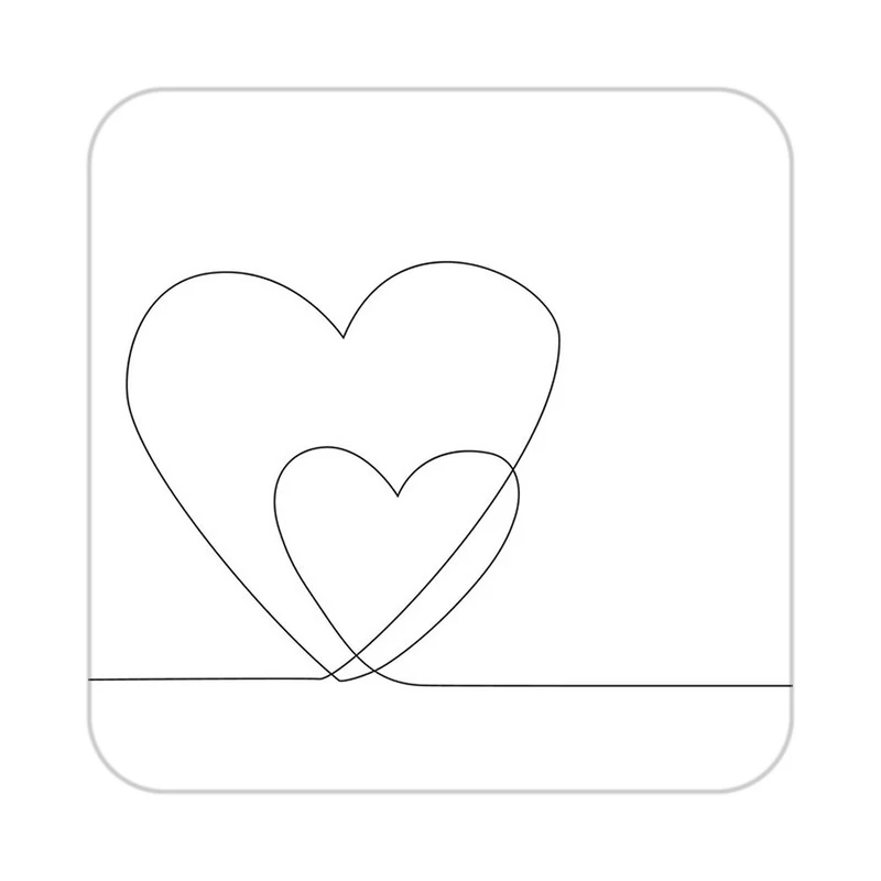 زیر لیوانی کاکتی طرح عاشقانه مدل mp36833