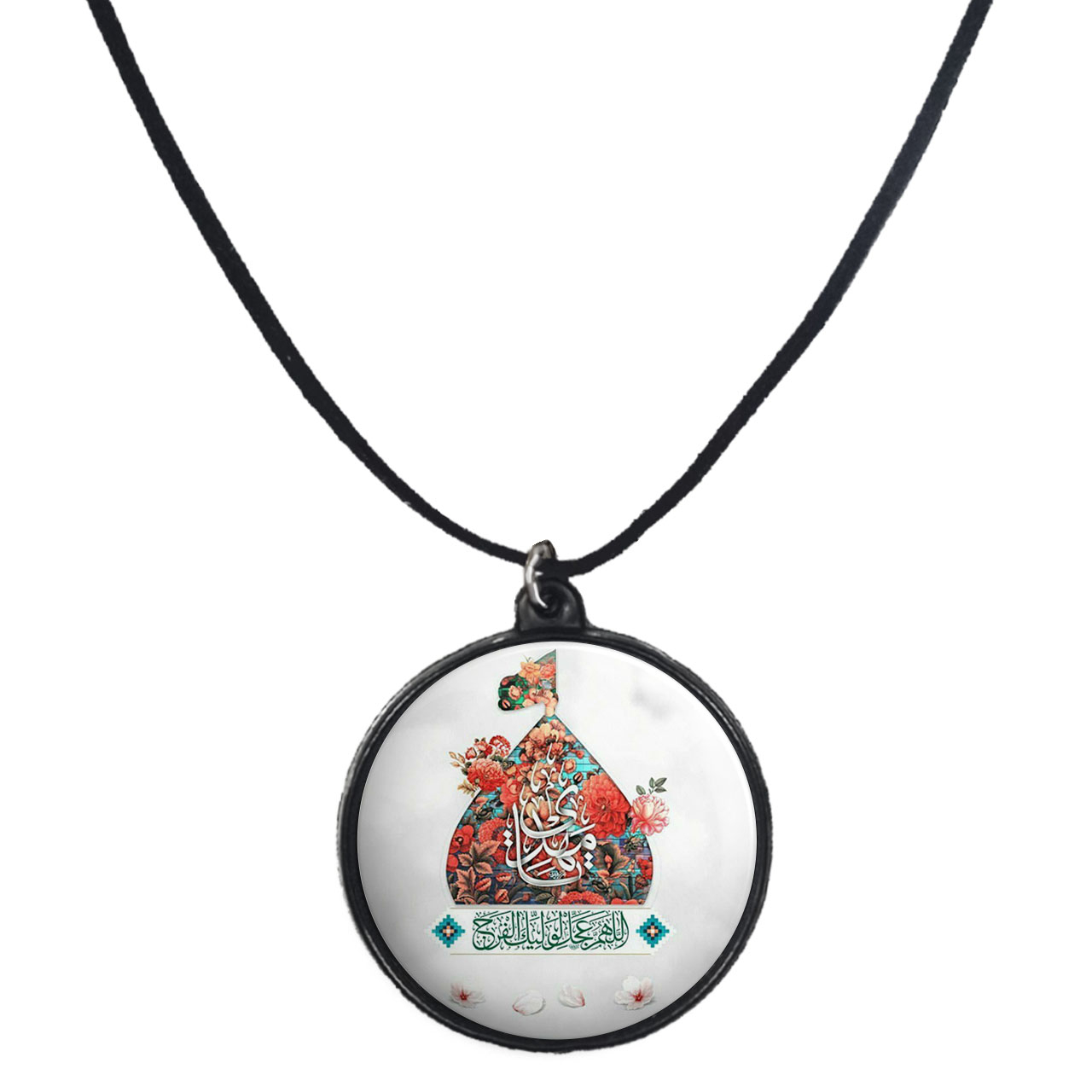 گردنبند پرمانه طرح امام زمان کد pmb.23641 مدل دو طرفه