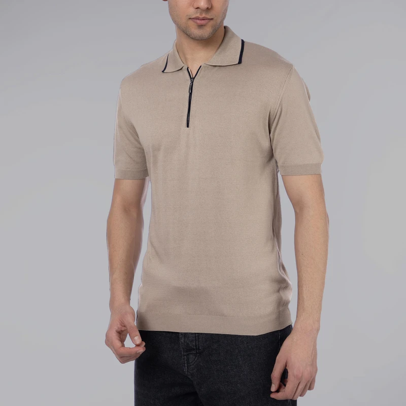 پولوشرت بافت آستین کوتاه مردانه دیجی استایل اسنشیال مدل h5 