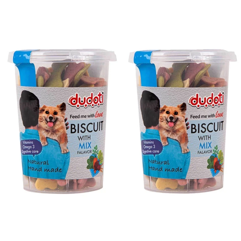 تشویقی سگ دودوتی مدل Mix وزن 150 گرم بسته 2 عددی