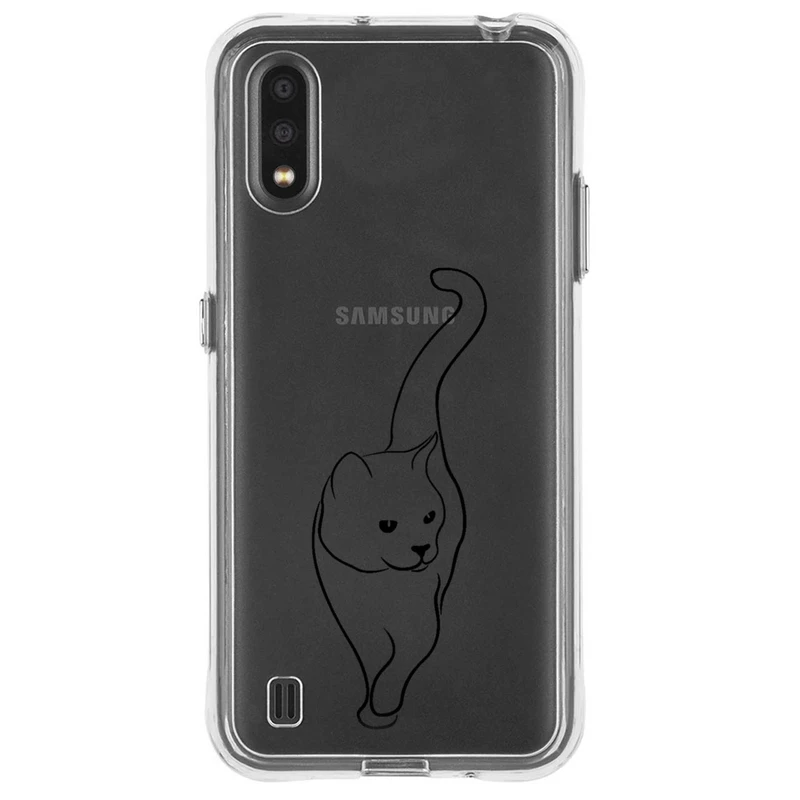 کاور مگافون طرح گربه مدل C60-B مناسب برای گوشی موبایل سامسونگ Galaxy A01