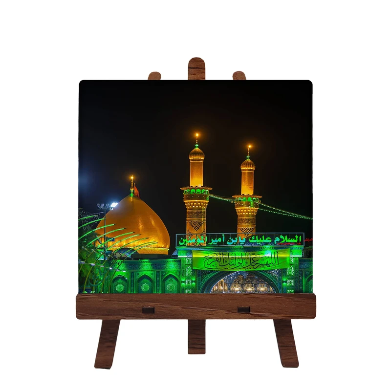 کاشی مبین ایده مدل امام حسین (ع) cm10 کد 840 به همراه پایه