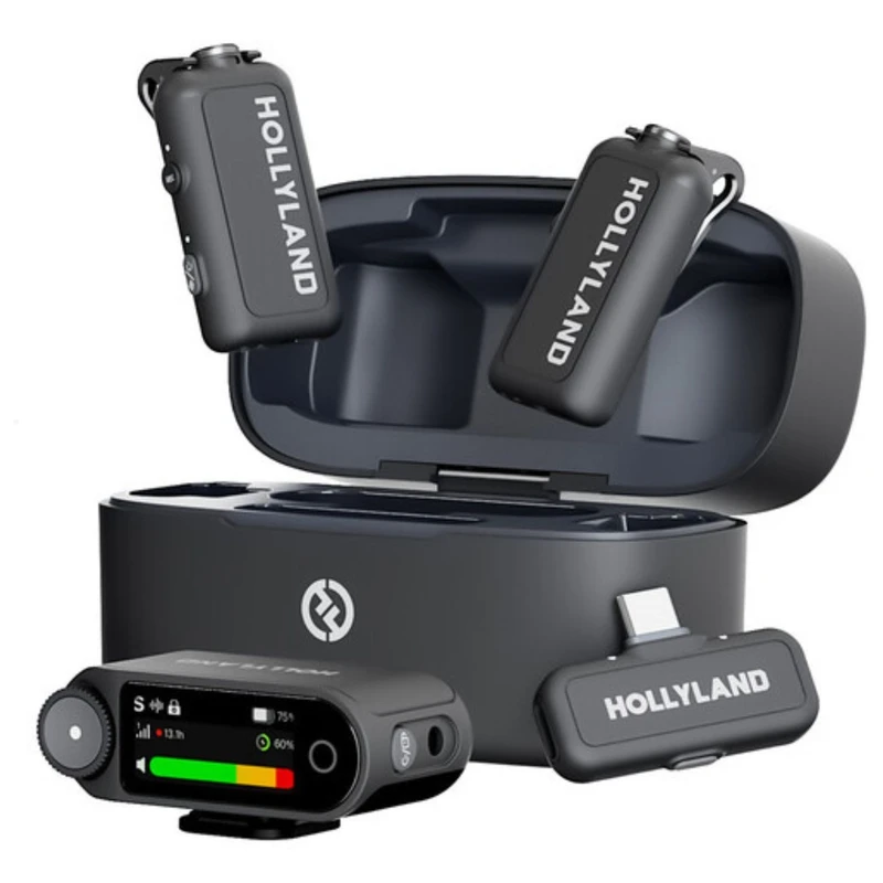 میکروفن یقه ای هالی لند مدل LARK MAX 2 COMBO با درگاه اتصال USB-C