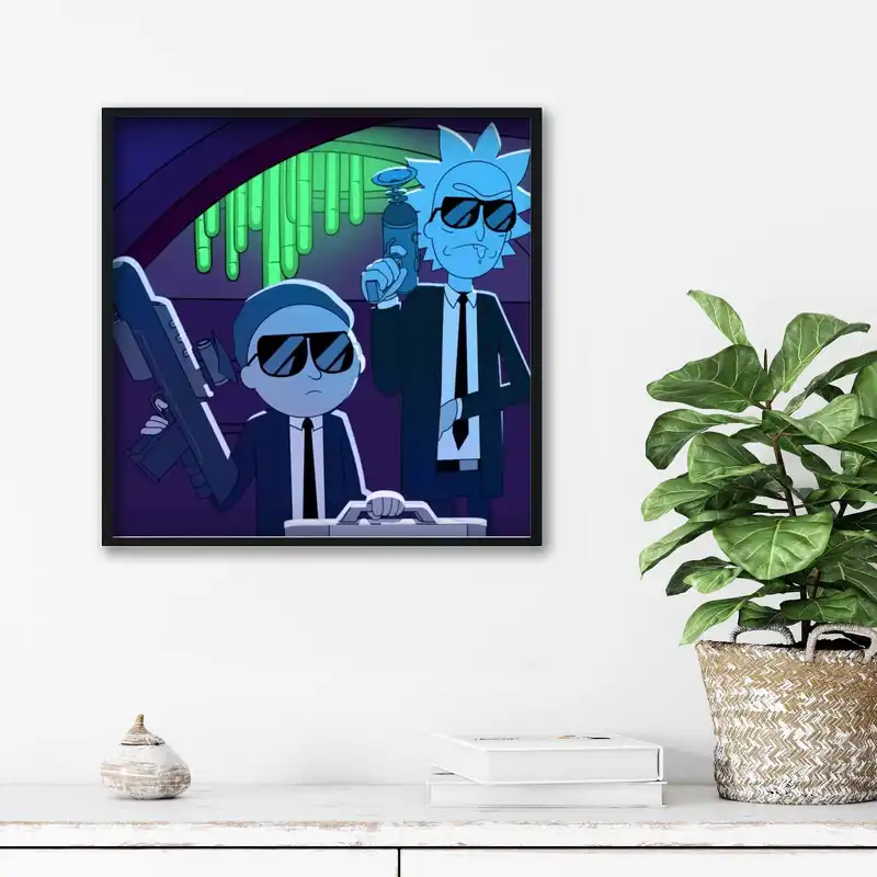 تابلو آتریسا طرح ریک اند مورتی مدل ATr09