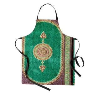 پیش بند آشپزخانه مدوپد طرح قالی قم ترنجی گل ریز مدل C-Ghom128