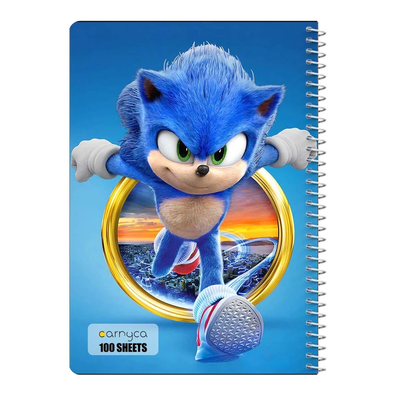 دفتر مشق 100 برگ سیمی کارنیکا طرح سونیک Sonic کد 87053