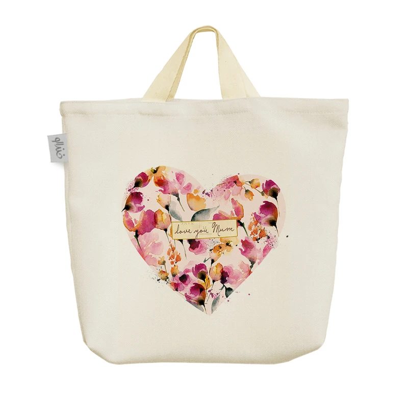 ساک خرید خندالو مدل Love You Mum کد H1167