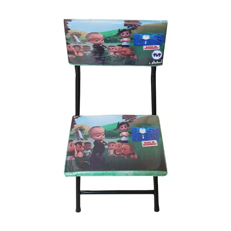 ست میز تحریر و صندلی آسایش مدل تاشو نرمال طرح بچه رئیس