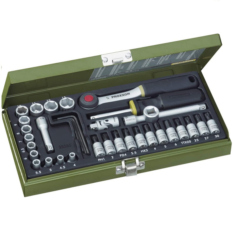 مجموعه 34 عددی بکس پروکسون مدل NO23080 مجموعه 34 عددی بکس پروکسون مدل NO23080