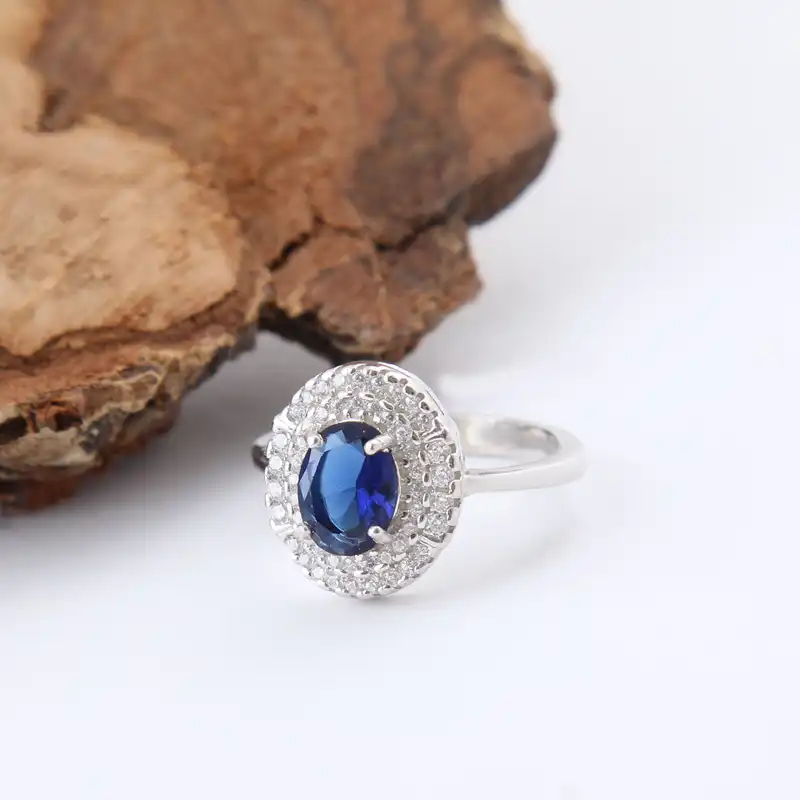 نیم ست نقره زنانه بازرگانی میلادی مدل کوارتز نگین برلیان بدون ریزش برش جواهری کد NTR_432