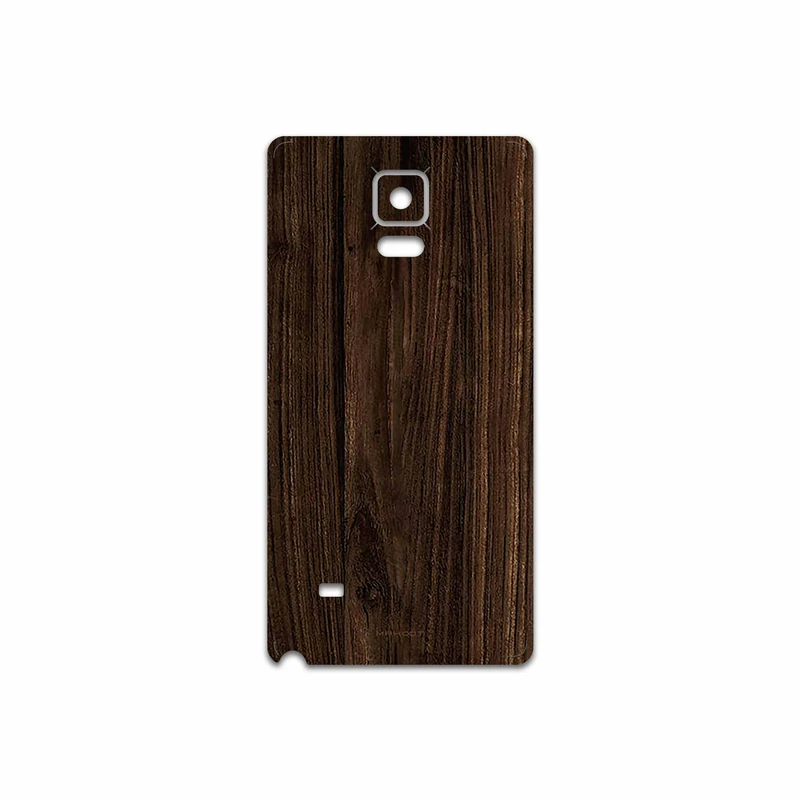 برچسب پوششی ماهوت مدل Dark Walnut Wood مناسب برای گوشی موبایل سامسونگ Galaxy Note 4
