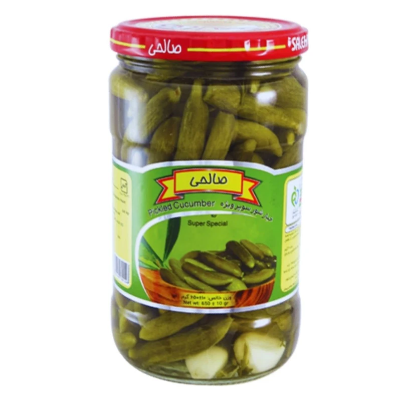 خیارشور پاستوریزه سوپر ویژه صالحی  - 650 گرم