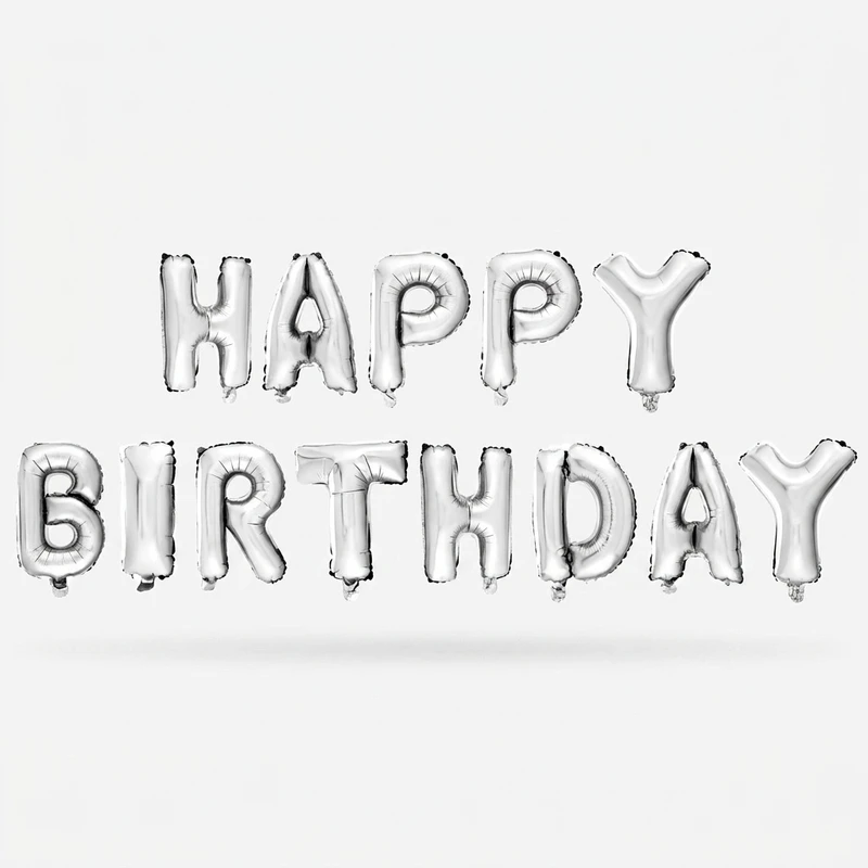بادکنک فویلی مدل Happy Birthday