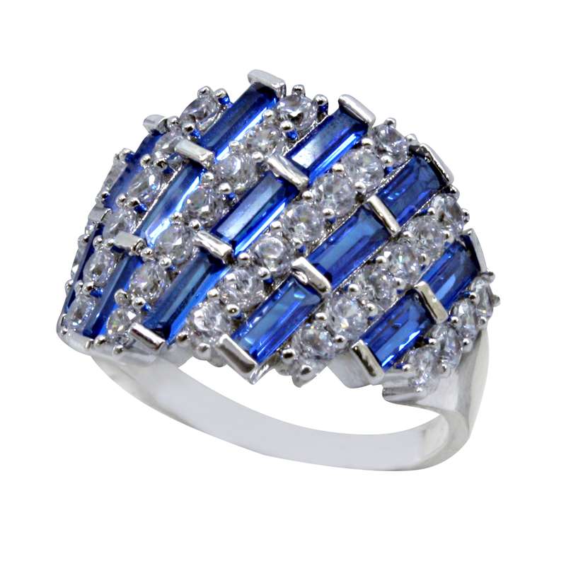 انگشتر نقره زنانه مدل زیرکونیوم کد x13