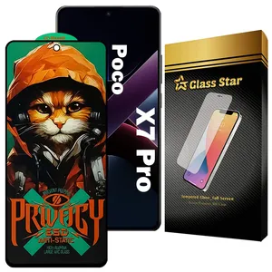 Glass Star CATPRVS Privacy Screen Protector For Xiaomi Poco X7 Pro