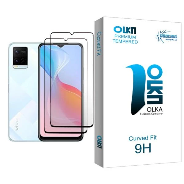 محافظ صفحه نمایش سرامیکی کولینگ مدل Olka Glass2 مناسب برای گوشی موبایل ویوو Y21 بسته دو عددی