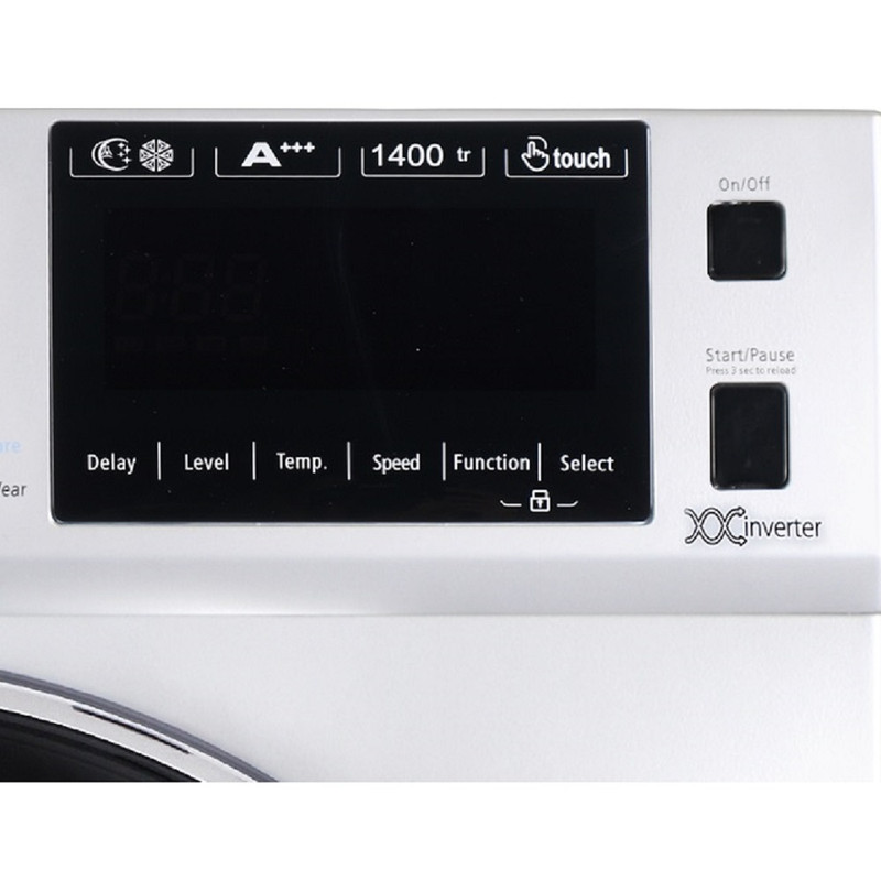 ماشین لباسشویی پاکشوما مدل TFB - 96403 WT ظرفیت 9 کیلوگرم