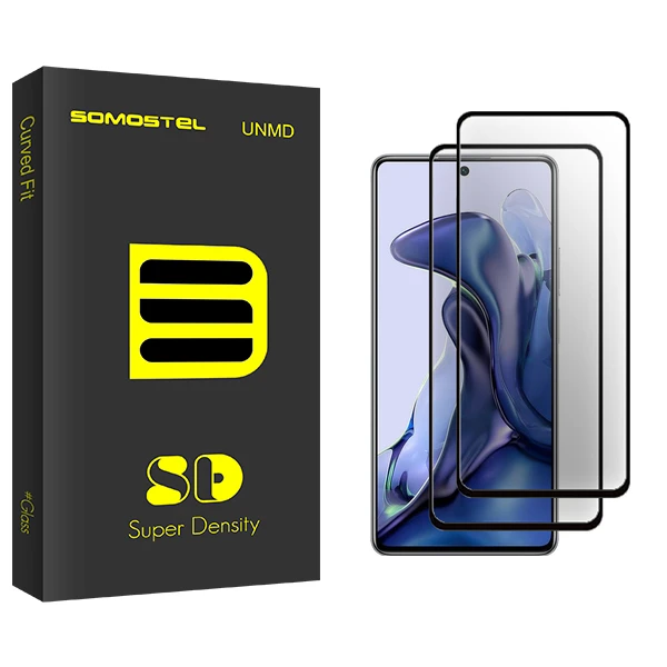 محافظ صفحه نمایش سرامیکی سوماستل مدل SD Glass مناسب برای گوشی موبایل شیائومی 11T 5G 21081111RG بسته دو عددی