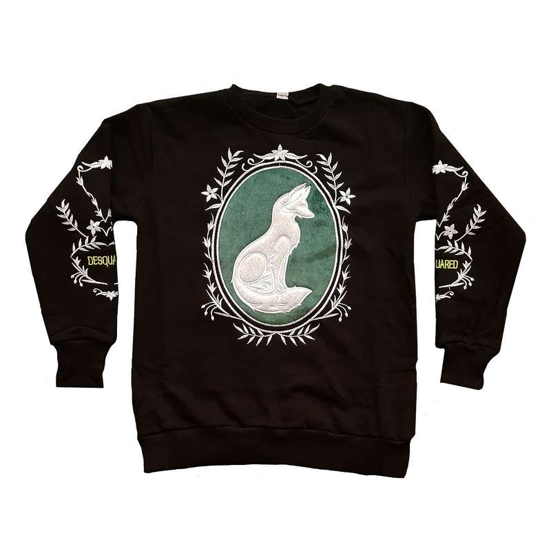 سویشرت پسرانه مدل روباه رنگ مشکی