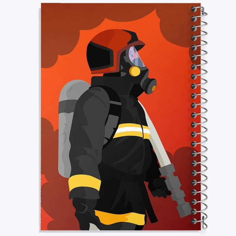 دفتر شطرنجی 50 برگ خندالو مدل آتش نشان کد F1533