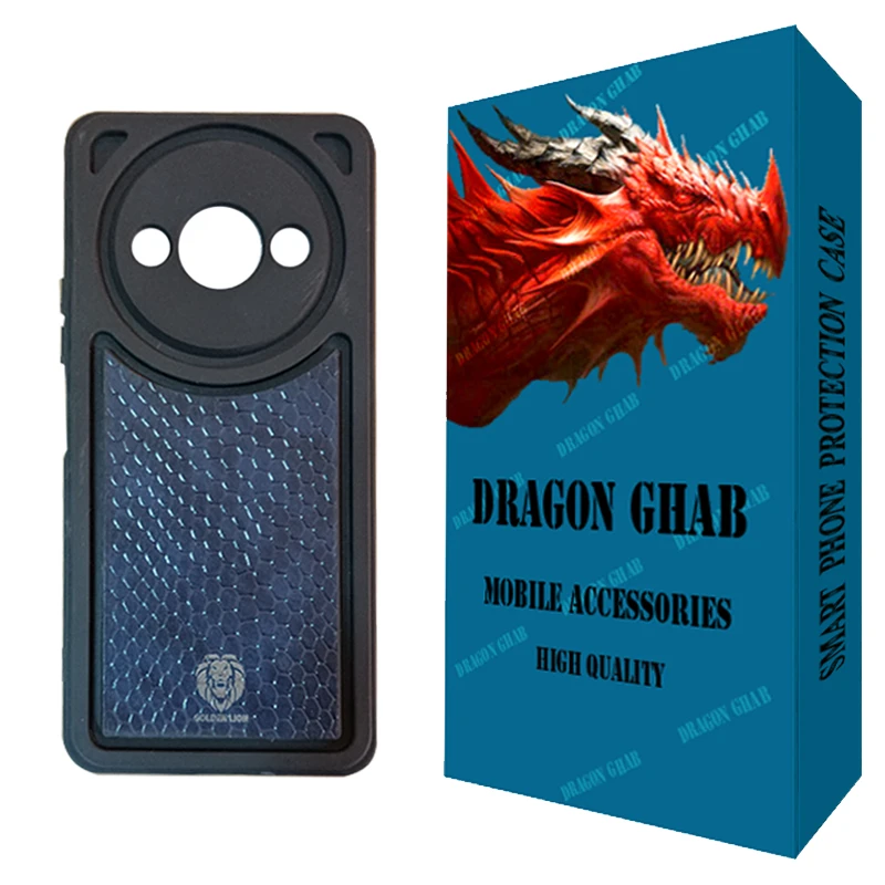 کاور دراگون قاب مدل LION طرح پوست مار مناسب برای گوشی موبایل شیائومی Redmi A3